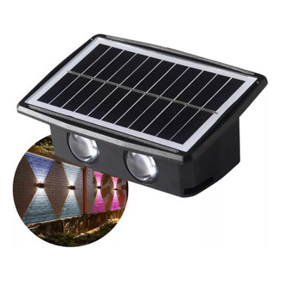 Bidireccional Led Solar Exterior W2110 Rgb Colores Spl