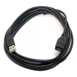 Cable Extensión Usb A-a M/h 4,5 Mts. Boleta/factura Color Negro