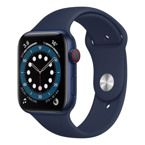 Apple Watch  Series 6 (GPS+Cellular) - Caja de  aluminio azul de 44 mm - Correa deportiva azul marino