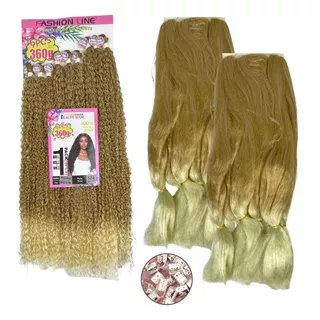 Kit Cabelo Gypsy Braid Trança Cacheado Orgânico 90cm +brinde