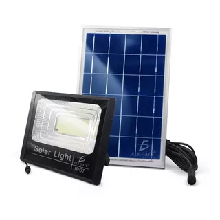 Reflector Led 40w De Panel Solar Control Luz Blanca Exterior Color De La Carcasa Negro Color De La Luz Blanco Frío