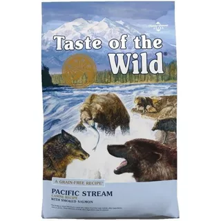 Alimento Taste Of The Wild Pacific Stream Canine Para Perro Adulto Todos Los Tamaños Sabor Salmón En Bolsa De 28lb