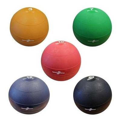 Balón Medicinal Peso 10kg Caucho Gymball Ejercicio Sportfit