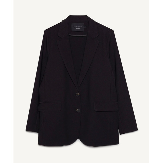 Blazer Mujer Seven  Negro Poliéster 28400042-10