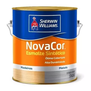 Tinta Esmalte Preto 3,6l Fosco Novacor Sherwin-williams