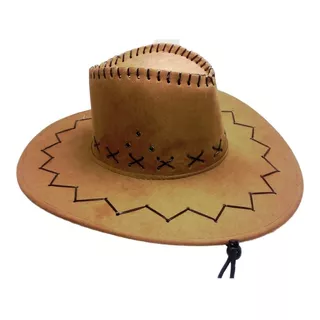 Sombrero Vaquero Sheriff Cowboy Fieltro Disfraz Cotillon