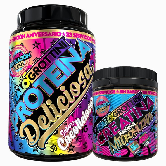 Proteina Whey Deliciosa 2.3lb + Creatina Monohidrato 80sv