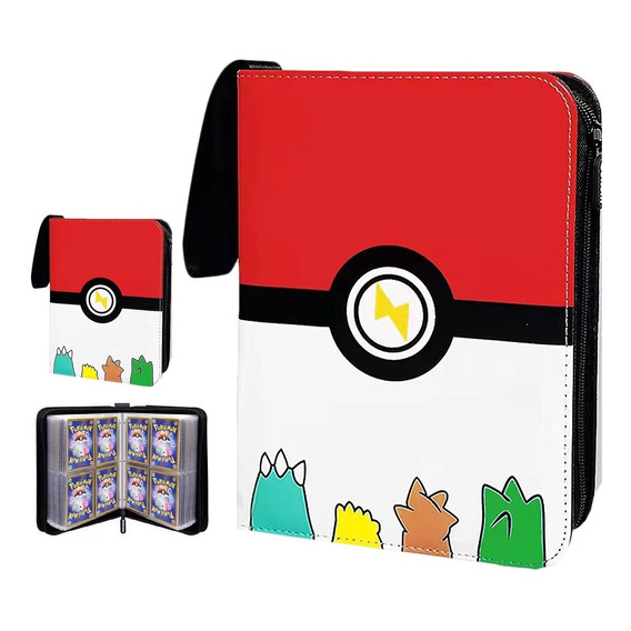Tarjetero Pokémon 4 Bolsillos 400 Tarjetas Álbum