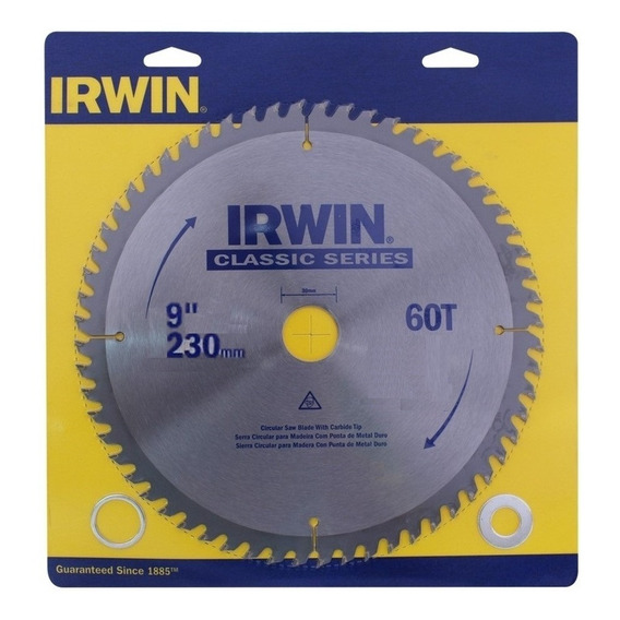 Disco Sierra Circular Para Madera 9 60d Irwin 15184