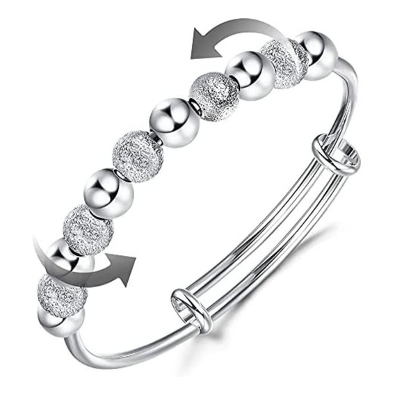 Pulsera Plata Mujer Brazalete Plata Elegante + Empaque