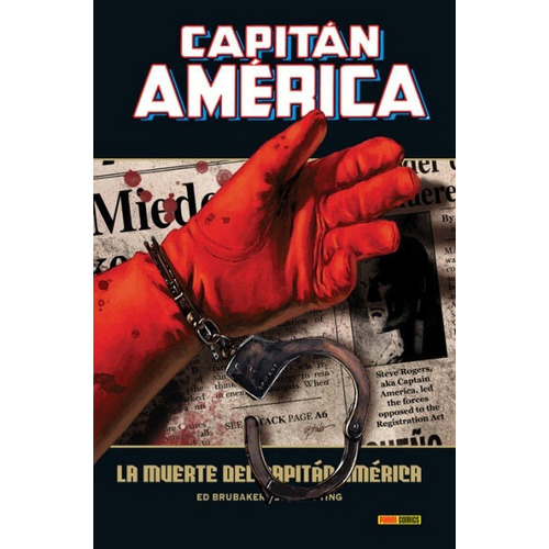 Capitãâ¡n Amãâ©rica, La Muerte Del Capitãâ¡n Amãâ©rica, De Ed Brubaker. Editorial Panini España S.a. En Español