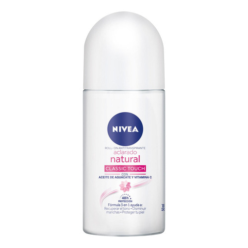 Antitranspirante En Roll On Nivea Aclarado Natural 50ml