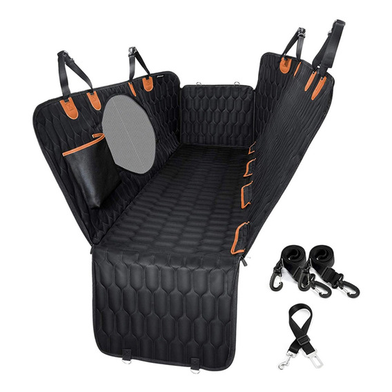 Funda Cubre Asiento De Auto Impermeable Mascotas Negra Xroad