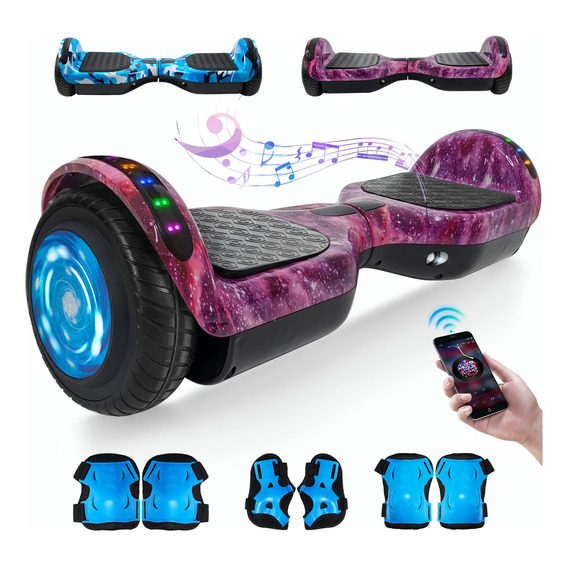 Hoverboard Patineta Electrica Bluetooth Luces Led Hoverstar