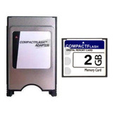 Kit 1 Adaptador Pcmcia Compact Flash + 1 Cartão 2gb Genérico