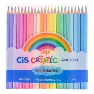 Lápis De Cor 24und Pastel Criatic Cis