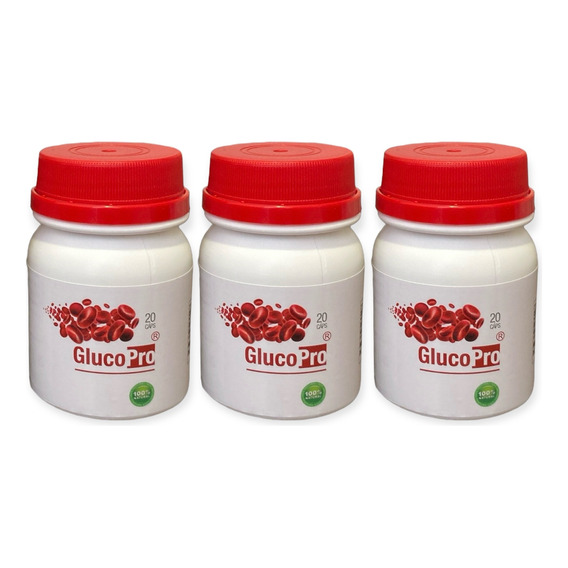 Pack X3 Suplemento Glucopro Orig Control Azucar Glyconorm