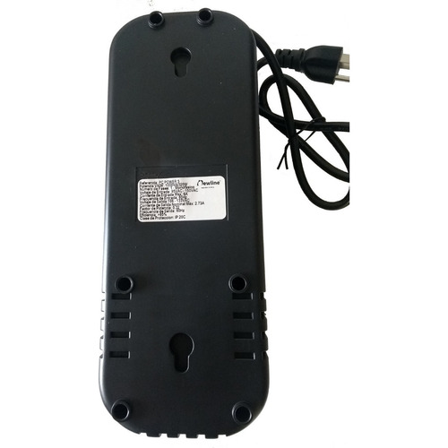 Regulador Automatico De Voltaje 1000va/320w Pc Power 5 Color Negro