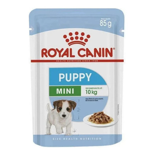 Alimento Royal Canin Size Health Nutrition Mini Puppy para perro cachorro de raza mini sabor mix en sobre de 85g