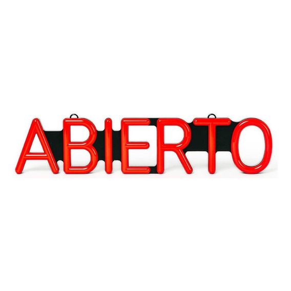 Anuncio Comercial Luminoso Prolite Abierto Led Rojo Control