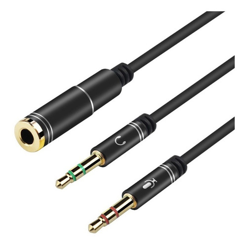 Skyway Cable Auricular Microfono 3.5mm Macho A Hembra 4 Cont