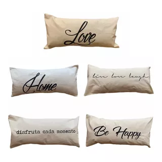 Almohadon Frases Deco Home Living Room Oferta Mayorista X10.