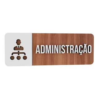 Placa Indicativa Administração Fabrica Loja Mdf 