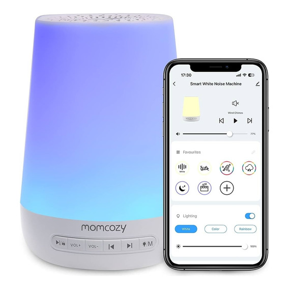 Momcozy - Máquina De Sonidos Y Ruido Blanco Con Luz De Noche