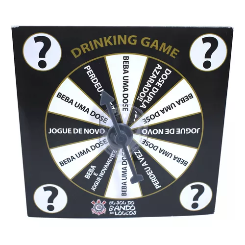 Jogo Roleta Shot - Diversão Garantida Com Amigos Jogo de Girar e Beber  Personalizado com Copo