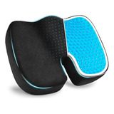 Cojín Asiento Memory Foam Y Gel Ortopédico Coxis Ergonomico