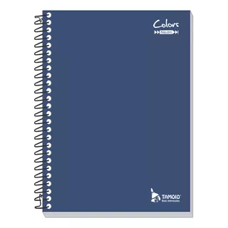 Caderno Universitário Espiral 1 Matéria 96fls Neutro Azul