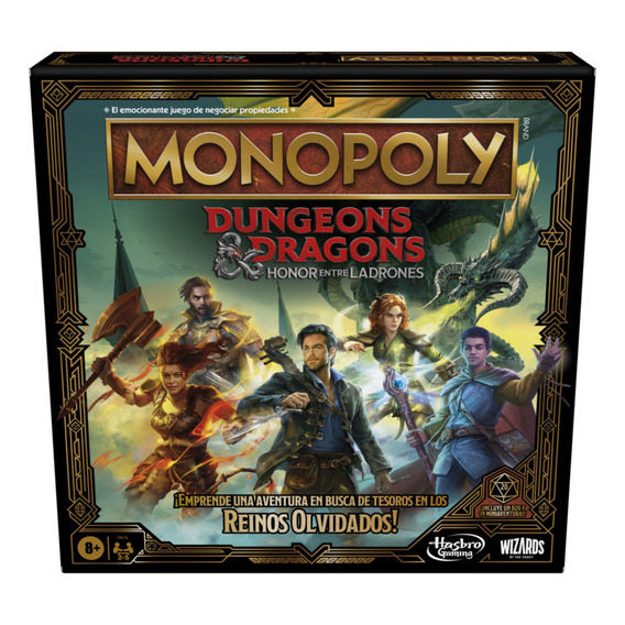 Juego Mesa Monopoly Dungeons & Dragons Honor Entre Ladrones