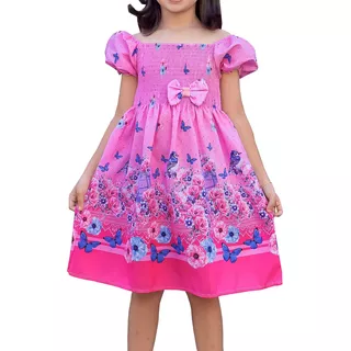 Vestidos Estampados Princesa Infantil Menina Festa Criança