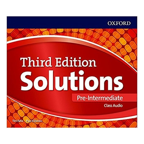 Solutions Pre-intermediate (3rd.edition) - Audio Cd