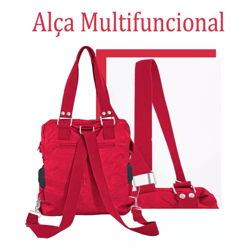 Mochila Bolsa Feminina Notebook Semi Impermeável Reforçada Cor