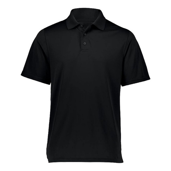 Remera Polo Manga Corta Hombre Negro - Mundo Trabajo