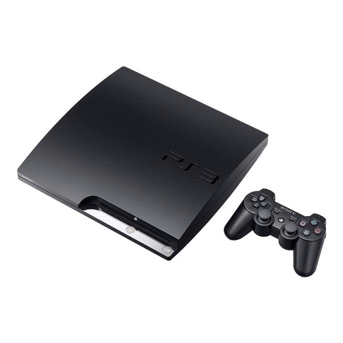 Sony PlayStation 3 Slim 120GB Standard  color charcoal black