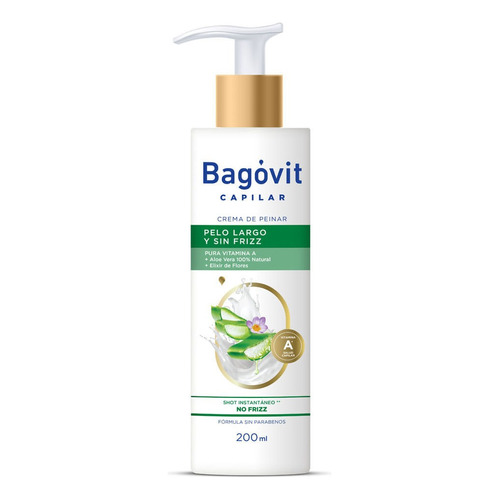 Bagovit Crema De Peinar Pelo Largo Y Sin Frizz 200 Ml