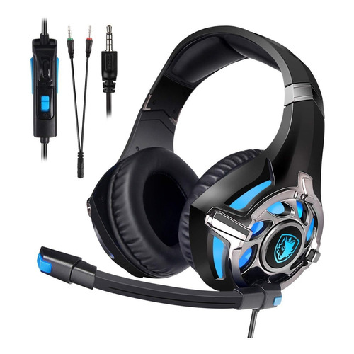 Auricular Gamer Sades Sa-822 Color Azul