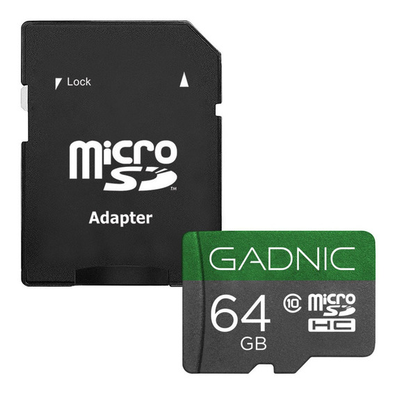 Memoria Micro Sd Gadnic 64 Gb Ultra 48 Mbs + Adaptador