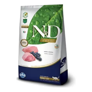 Alimento Natural & Delicious Prime Feline Para Gato Adulto Sabor Cordeiro E Mirtilos Em Sacola De 7.5kg