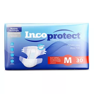 Incoprotect Pañal Para Adulto Calidad Premium M X 30 Unid