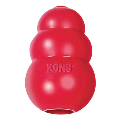 Kong Classic Extra Chico Juguete De Goma Perro Gato Color Roja