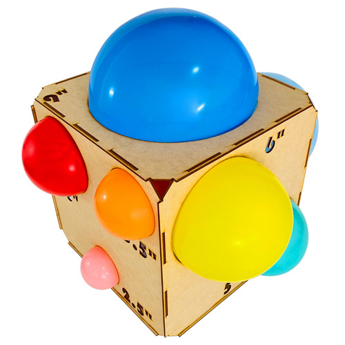 Calibrador De Globos Tipo Cubo Diferentes Medidas