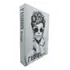 Juego de libros decorativos en forma de caja falsa, organizador, color negro