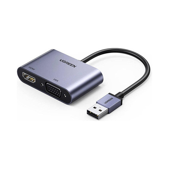 Conversor Adaptador Ugreen Usb 3.0 A Hdmi + Vga Cm449