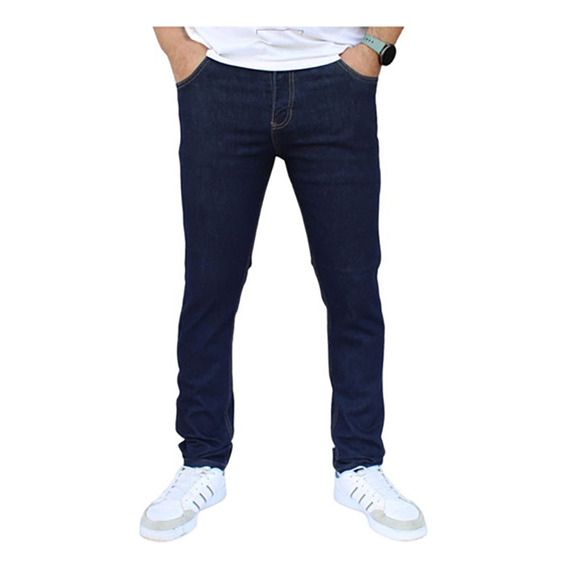 Jeans Ajustados Casuales Elásticos Para Hombre