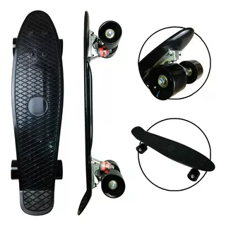 Skate Penny Mini Cruiser Skate Infantil  - Preto