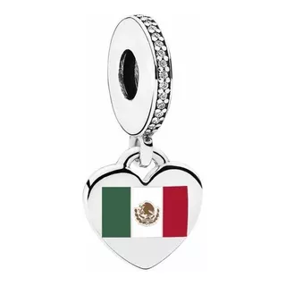Charm Colgante Plata Pandora Bandera De A Mexico Love