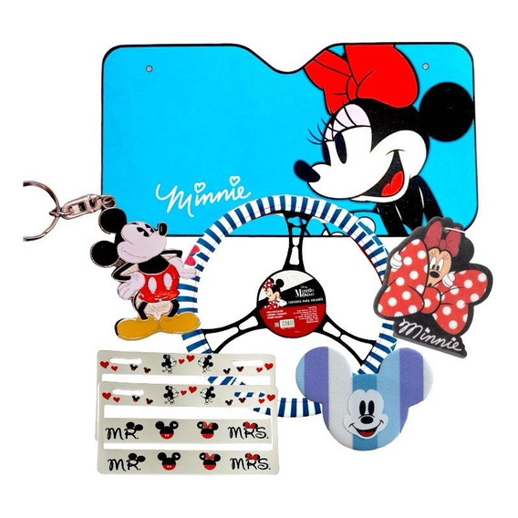 Paquete Auto / Camioneta Minnie Mouse Disney Original 7pz